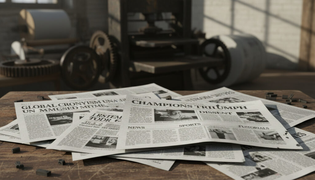 Newspaper – Kjennetegn, Innhold, Organisasjon og Typer